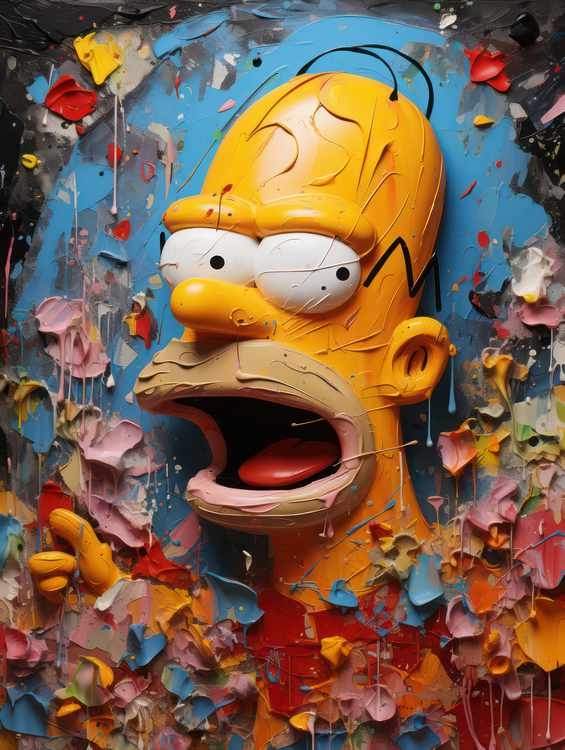 Homer style Very colourful