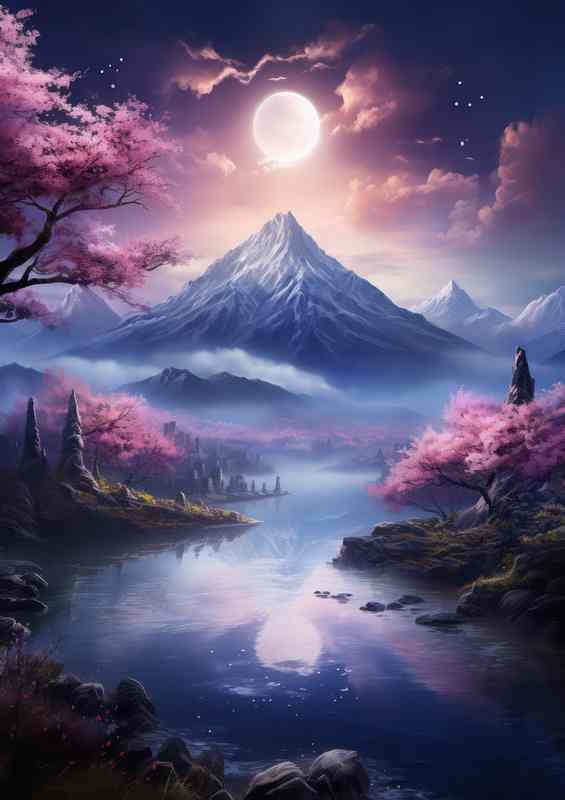 Japans Blossom Filled Mountains and Waterways