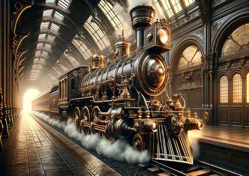 Elegance Steampunk Locomotive Design