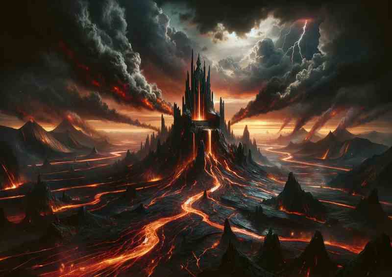 Volcanic Throne rivers of lava