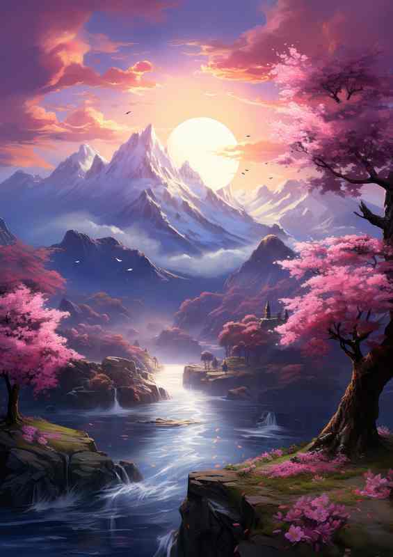 Mesmerizing Mountain Blossoms in Japan