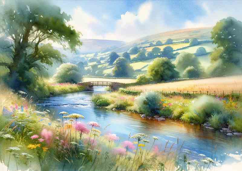 Summers Bliss A Countryside River