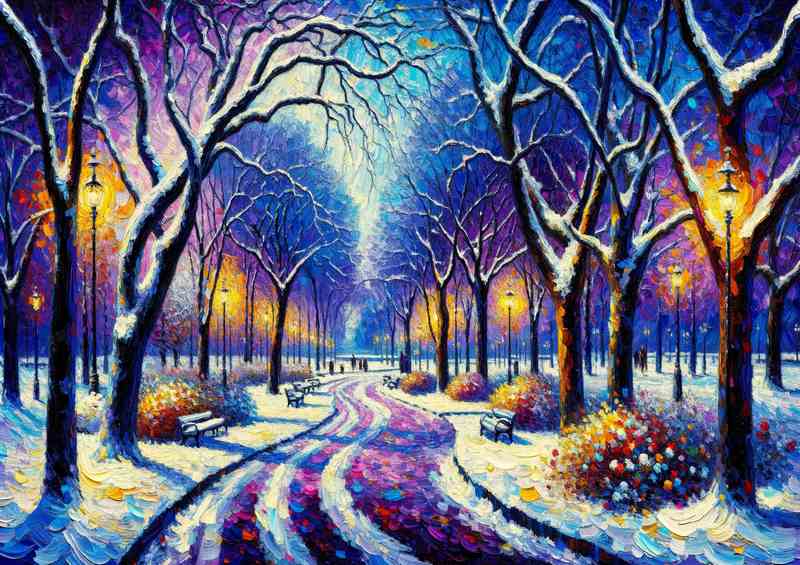 Winters Harmony A Snowy Park Style