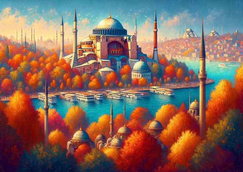 Autumn afternoon in Istanbul Turkey