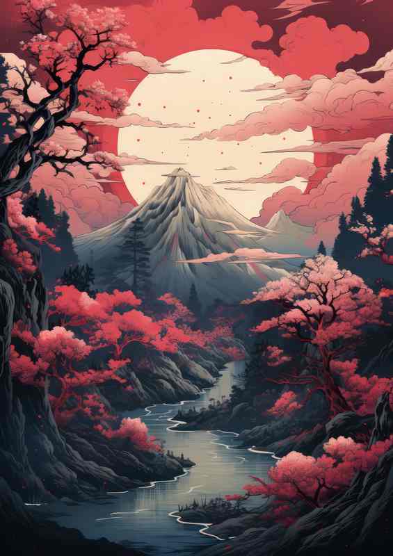 Sakura Sunsets Lakes and Mountains in Japan