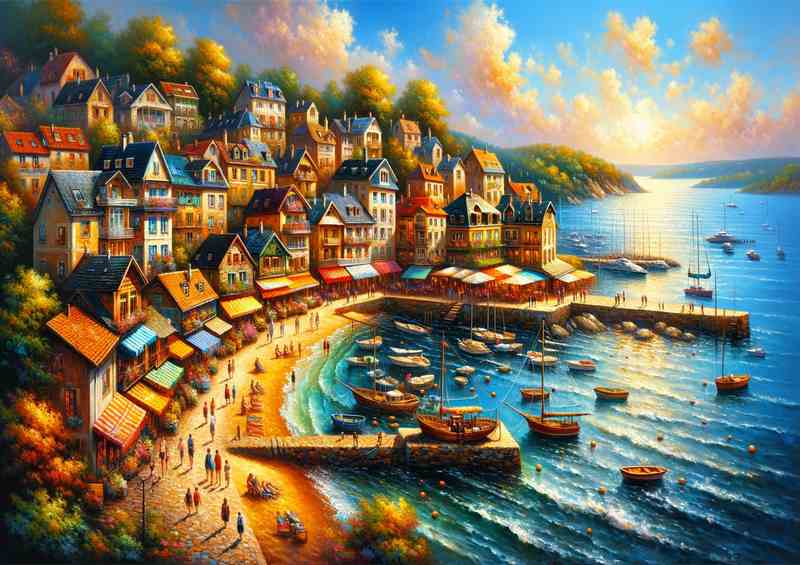 Summers Embrace A Seaside Village
