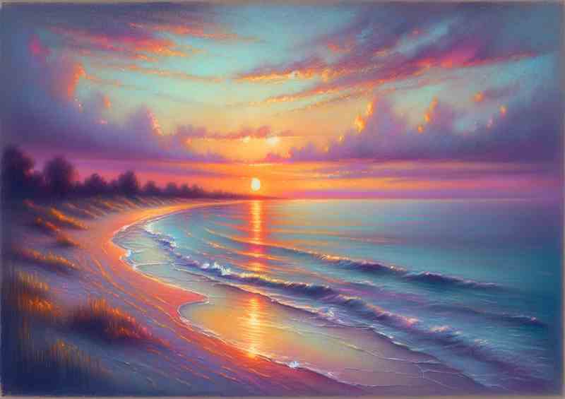 Summers Whisper A Coastal Sunset