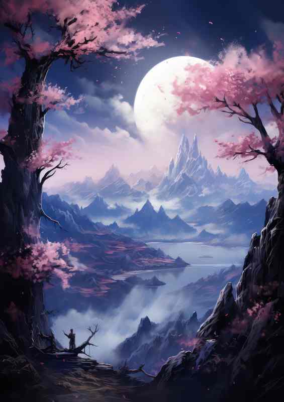 The Radiant Beauty of Japan Sakura Peaks and Waters