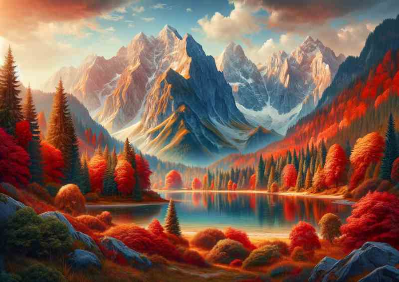 Autumnal scene in the Bavarian Alps Germany