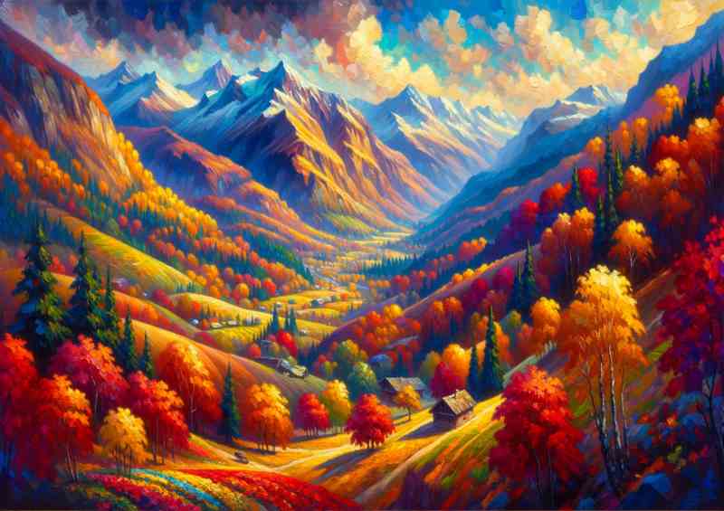 Autumns Palette A Mountain View