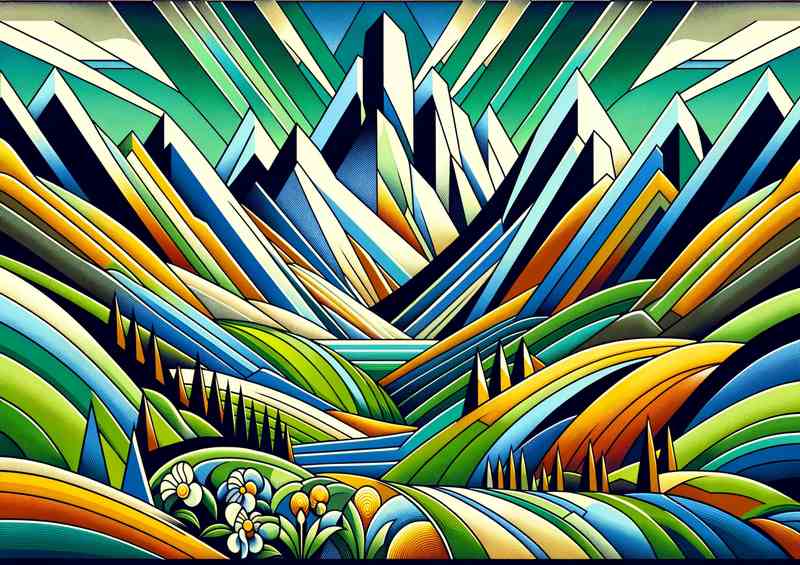 Dawn of Spring A Mountain Landscape