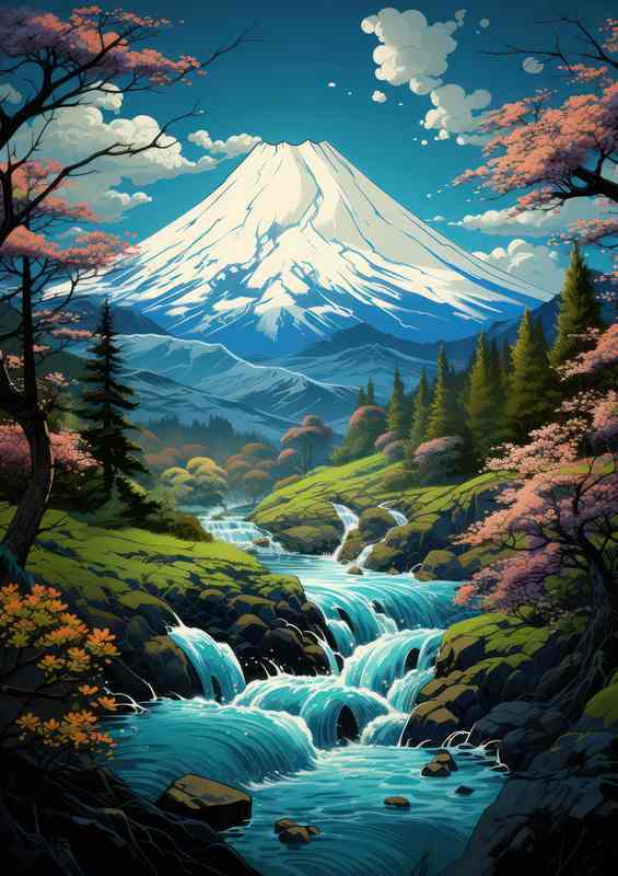 The Serenity of Japanese Mountains and Watersides