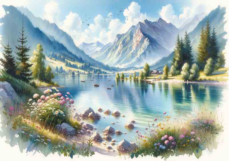 Summers Tranquility A Mountain Lake