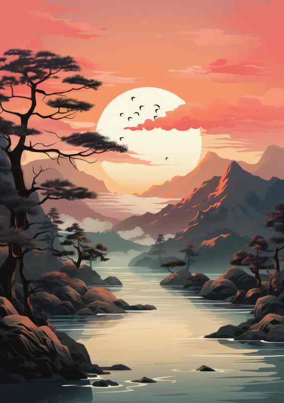 WindSwept Mountains and Waters in japan