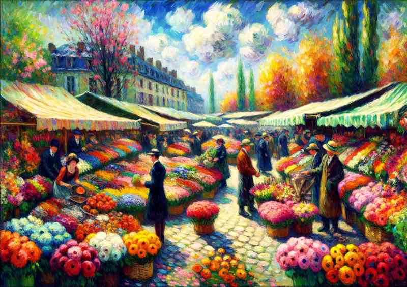 Springs Canvas A Flower Market