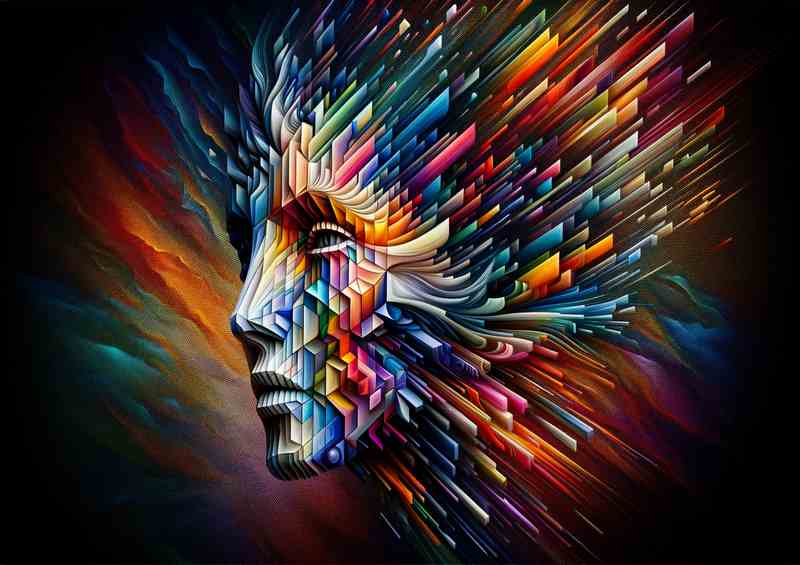 Geometric Abstract Face Artistic Representation