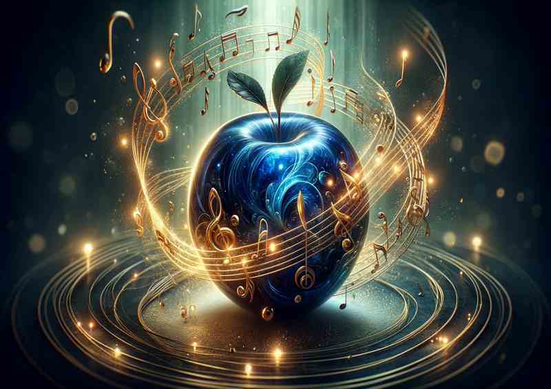 Melodic Sapphire Apple Symphony of music