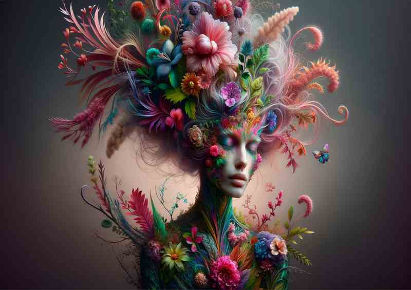 Vibrant Elegance Floral Fantasy  Art