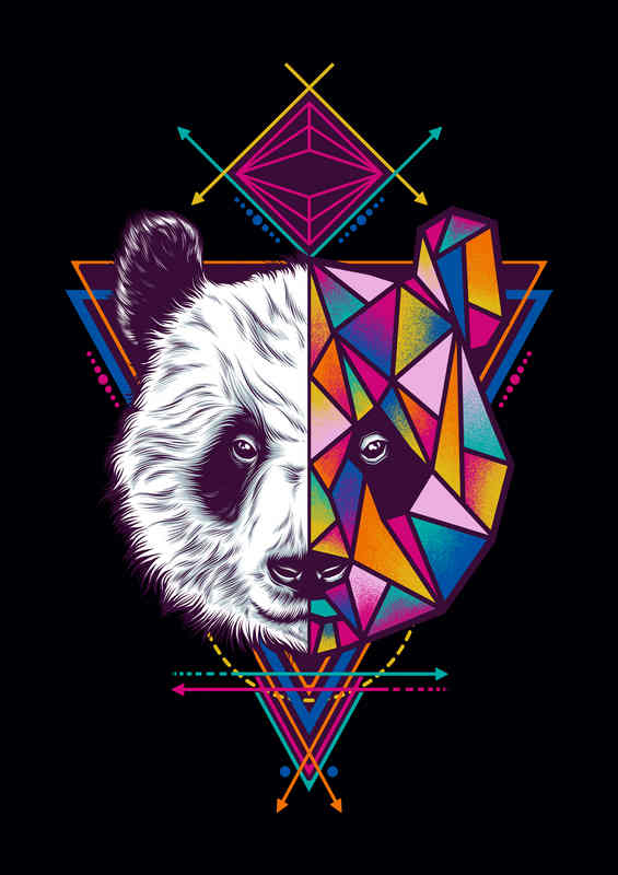 GeoPanda Metal Poster
