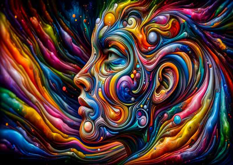 Visage Abstract Art