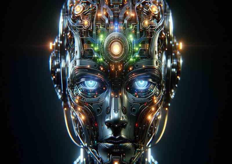 AI Enlighten Metal Poster