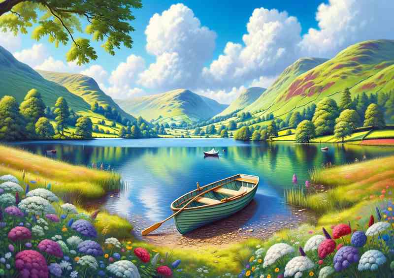 A bright summer day in the Lake District UK