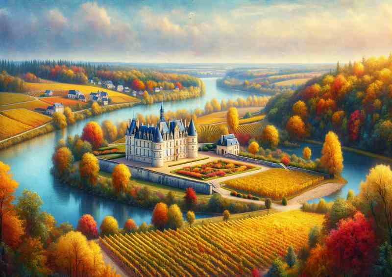 Autumn day in the Loire Valley France