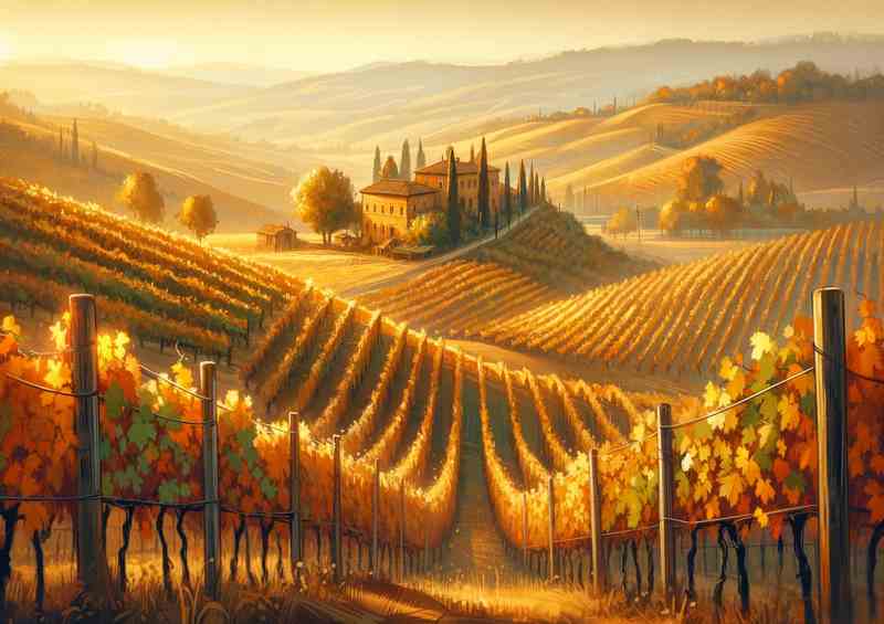 Autumn Evening in Tuscany Italy