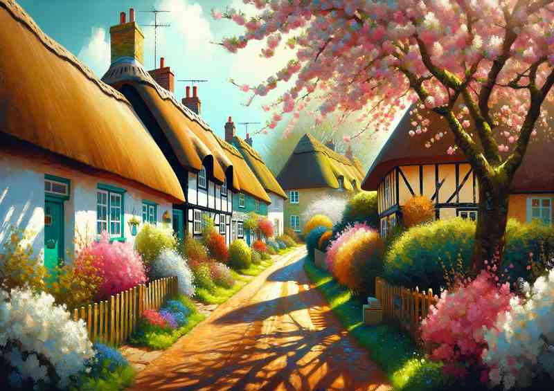 Bright spring morning in Cornwall UK