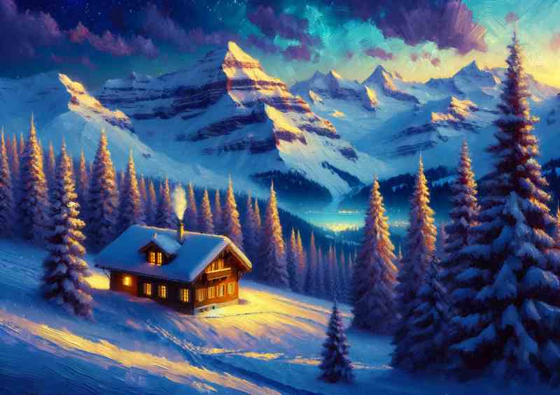 Gleaming Solitude Serene Snowscapes of the Swiss Alps