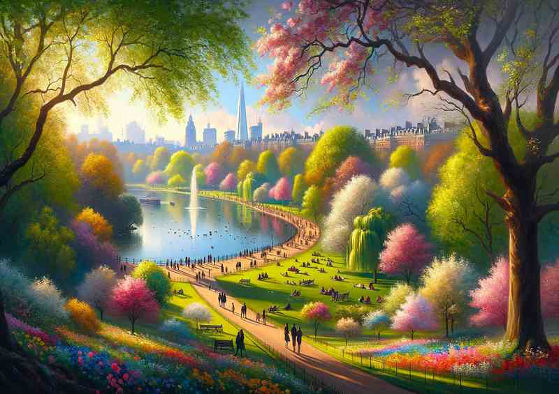 Springs Embrace Morning Light at Hyde Park London