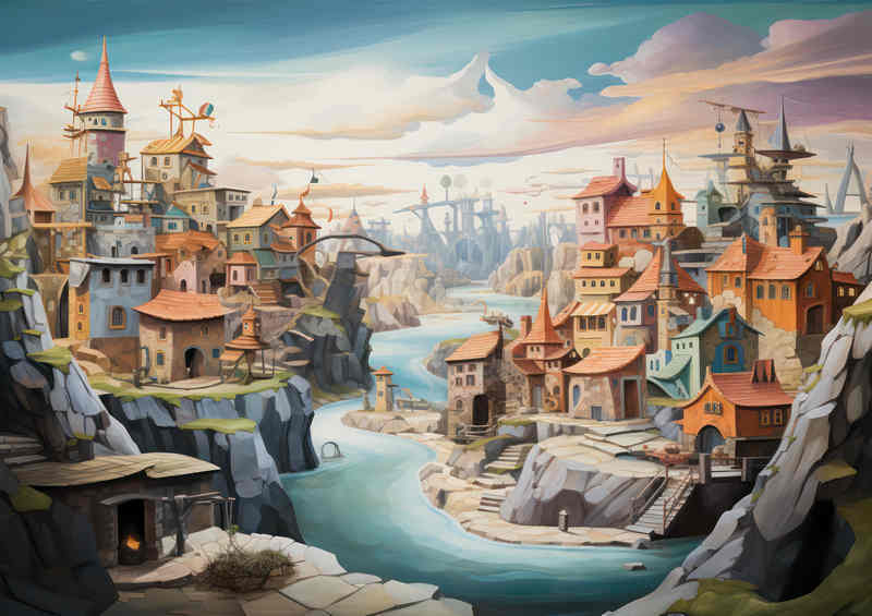 A Fairytale City In the fantasy landscape