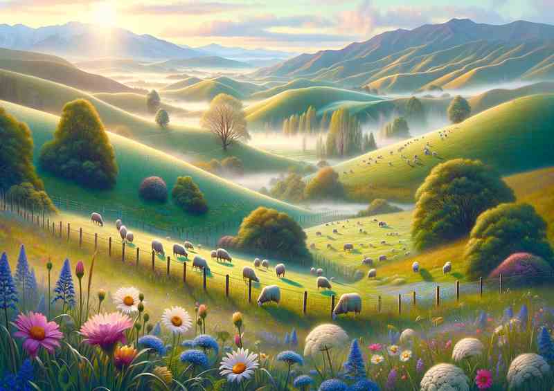 Spring Melody Dew Metal Poster