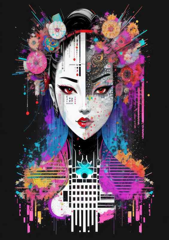 Colorful Geisha Grace