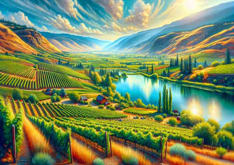 Summer afternoon in the Okanagan Valley Canada