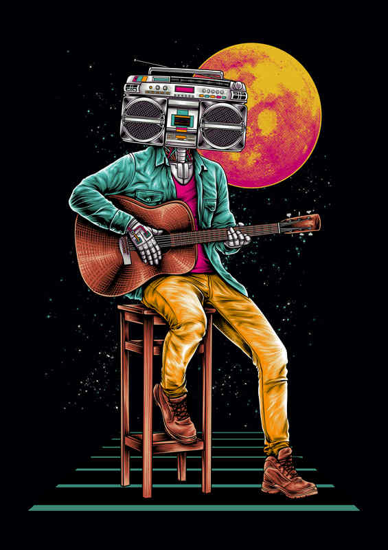 Ghetto Music Man | Metal Poster: Urban Vibes