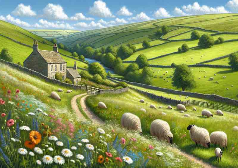 Countryside Bliss Metal Poster