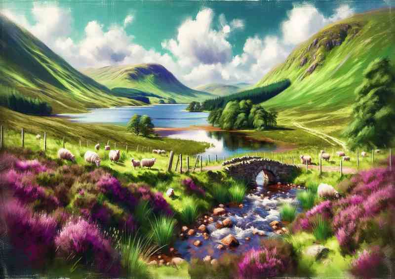 Scottish Highlands Serene Loch