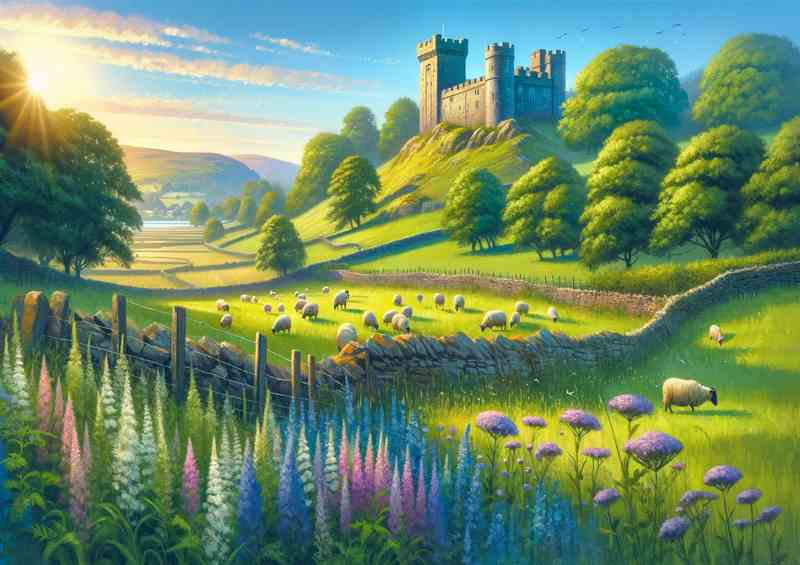 Welsh Countryside Metal Poster