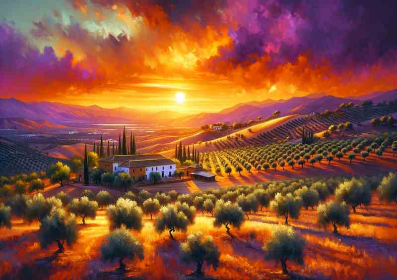 Andalusian Countryside Spain Olive Groves & Sun