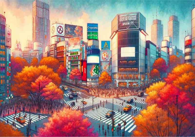 Shibuya Crossing in Tokyo, Japan
