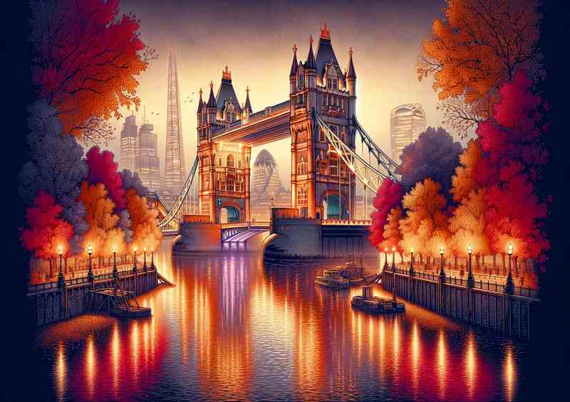 Autumn Eve in London UK - Tower Bridge