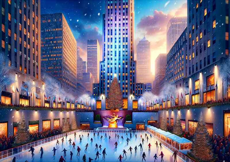 Twilight Winter at Rockefeller NY