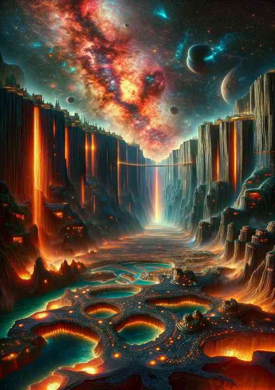 Fantasy planet expansive plane