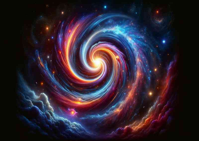 A singular imaginative space fantasy scene cosmic phenonon