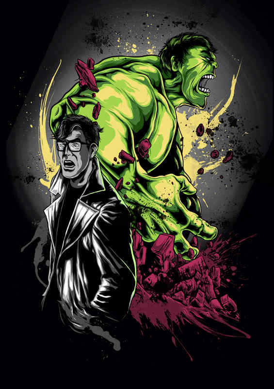 Hulk Metal Poster