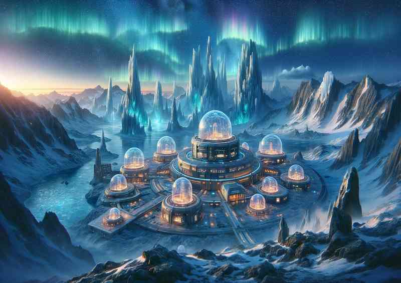 A view from a fantasy planet an alien research centre