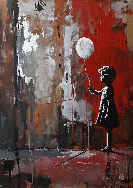 A Gril with the white balloon