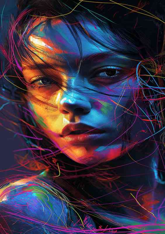 Art with a womans face