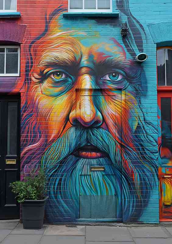 Fantastic street art bright colours